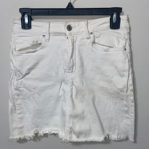 Forever 21 White Jean Skirt